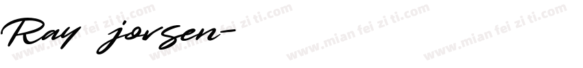 Ray jorsen字体转换
